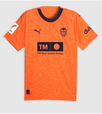 Lacne Muži Futbalové dres Valencia 2023-24 Krátky Rukáv - Tretina